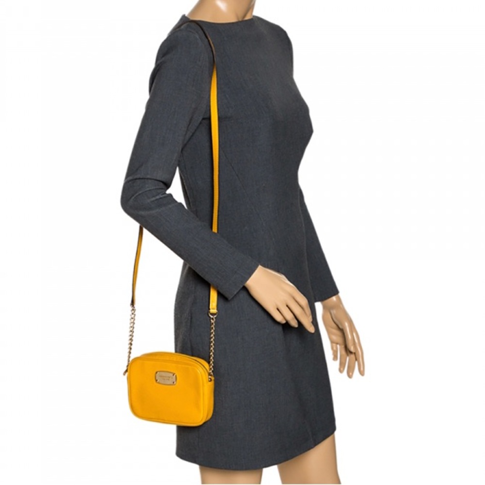 Yellow Leather Crossbody Michael Kors NWOT - Picture 2 of 7